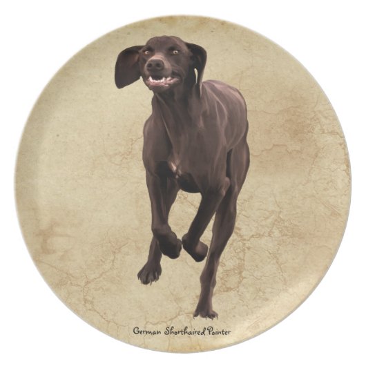 German Shorthaired Pointer Pet-lover Dinner Plate (Front)