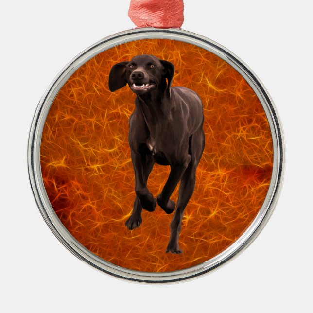 German Shorthaired Pointer Pet-lover Metal Ornament (Front)