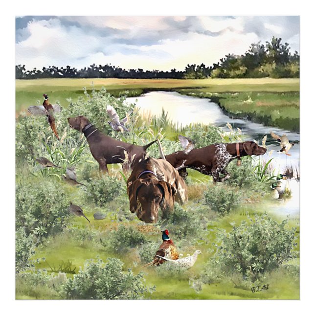 German Shorthaired pointer   Photo Print (Front)