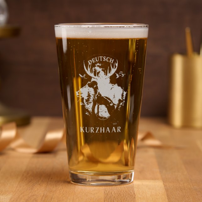 German Shorthaired Pointer Pint Glass (Party)