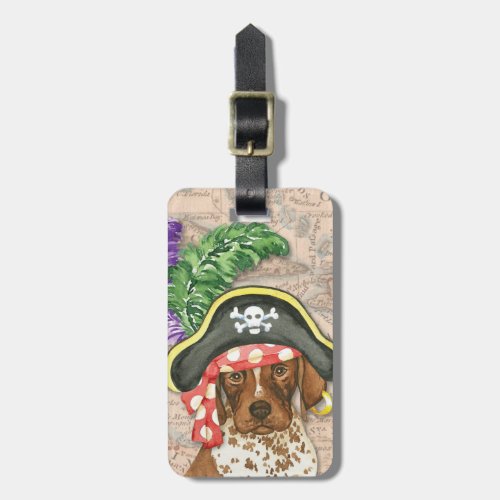 German Shorthaired Pointer Pirate Luggage Tag