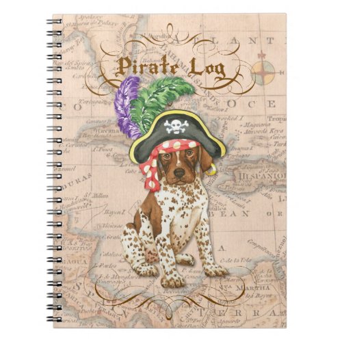 German Shorthaired Pointer Pirate Notebook