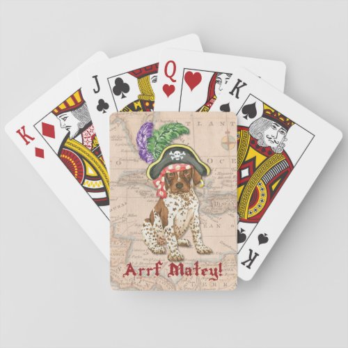German Shorthaired Pointer Pirate Playing Cards