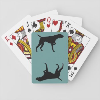 German Shorthaired Pointer Playing Cards by SpotsDogHouse at Zazzle
