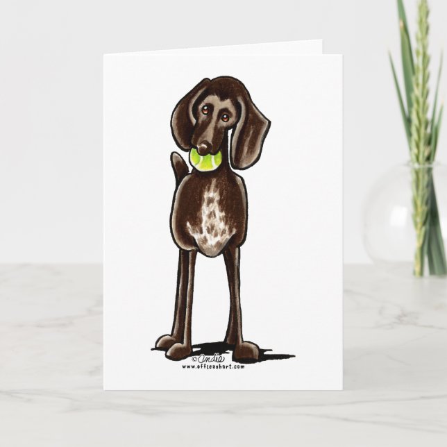 German Shorthaired Pointer Playtime Card (Front)
