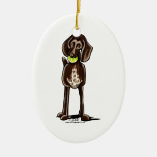 german shorthaired pointer christmas ornament