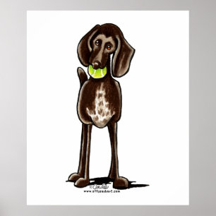 German Shorthaired Pointer Playtime Poster