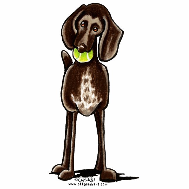 German Shorthaired Pointer Playtime Statuette (Front)