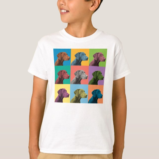 German Shorthaired Pointer Pop-Art Kids T-Shirt (Front)