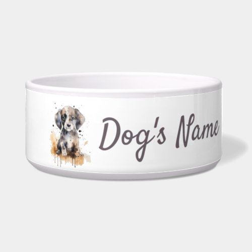 German Shorthaired Pointer puppy Ceramic Pet Bowl