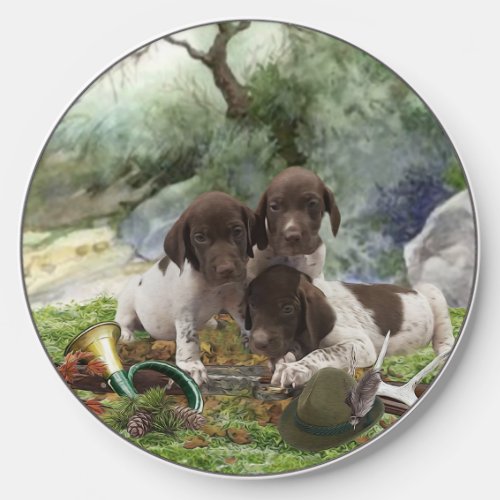German Shorthaired Pointer puppy Wireless Charger