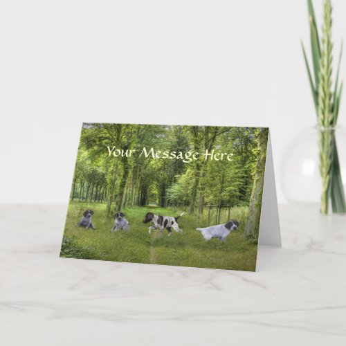 German Shorthaired Pointer Pups Greeting Card
