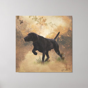 German Shorthaired Pointer ready to hunt Gift Box Canvas Print