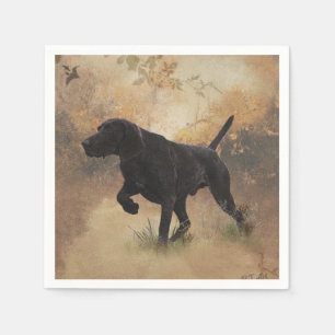 German Shorthaired Pointer ready to hunt Gift Box Napkins