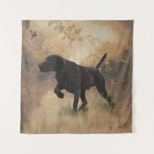 German Shorthaired Pointer ready to hunt Gift Box Tapestry