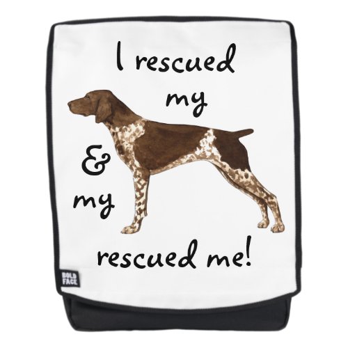 German Shorthaired Pointer Rescue Backpack