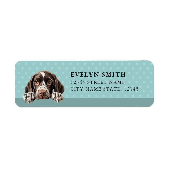 German Shorthaired Pointer Return Address Labels (Front)