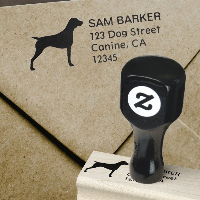 German Shorthaired Pointer Return Address Rubber Stamp (Creator Uploaded)