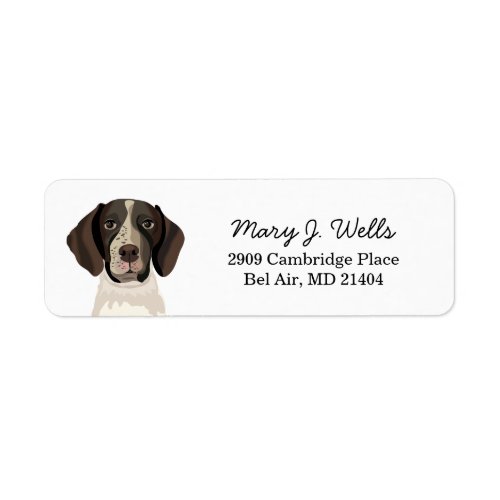 German Shorthaired Pointer Return Label