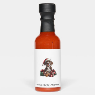 German Shorthaired Pointer Santa Hat Christmas GSP Hot Sauces