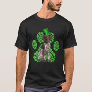 German Shorthaired Pointer Shamrock Clovers St Pat T-Shirt