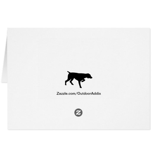 German Shorthaired Pointer silhouette (Back Horizontal)