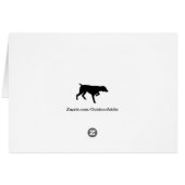 German Shorthaired Pointer silhouette Cards (Back Horizontal)