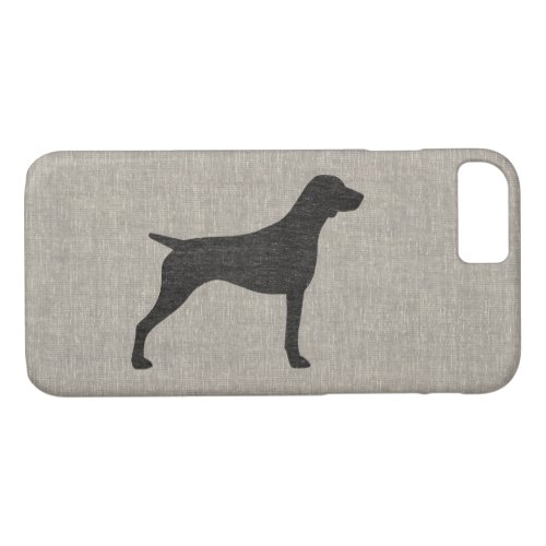 German Shorthaired Pointer Silhouette iPhone 87 Case