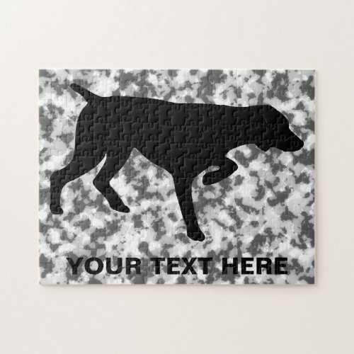 German Shorthaired Pointer silhouette Jigsaw Puzzle