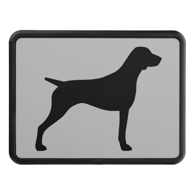 German Shorthaired Pointer Silhouette Tow Hitch Cover (Front)