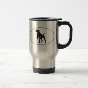 German Shorthaired Pointer Silhouette Travel Mug