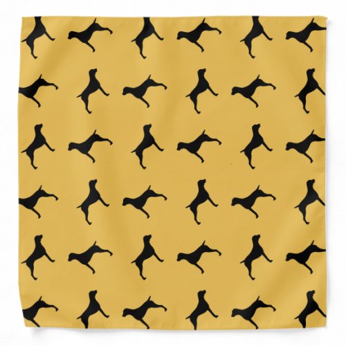 German Shorthaired Pointer Silhouettes Pattern Bandana