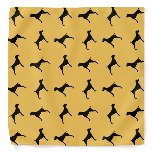German Shorthaired Pointer Silhouettes Pattern Bandana (Front)