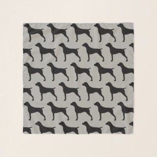German Shorthaired Pointer Silhouettes Pattern Scarf