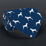 German Shorthaired Pointer Silhouettes Pattern Tie<br><div class="desc">This original German Shorthaired Pointers pattern neck tie makes a great gift for dog dads! Available in a variety of colors, this cool tie makes a statement for anyone who loves GSPs. An awesome gift for the guy who wears a tie for business, or for special events like holiday programs,...</div>