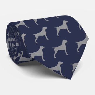 German Shorthaired Pointer Silhouettes Pattern Tie
