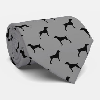 German Shorthaired Pointer Silhouettes Pattern Tie