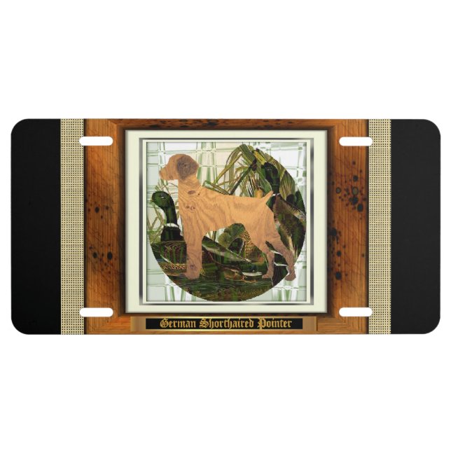 German Shorthaired Pointer Sport of It License Plate (Front)