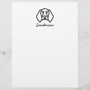German Shorthaired Pointer Stationery Letterhead