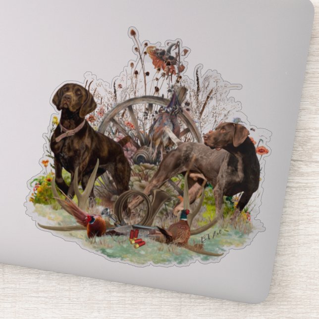 German Shorthaired Pointer    Sticker (Detail)
