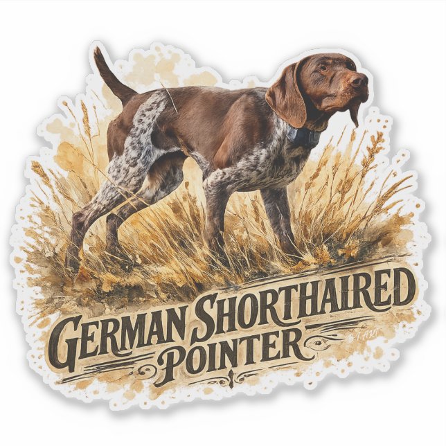 German Shorthaired Pointer Sticker (Front)