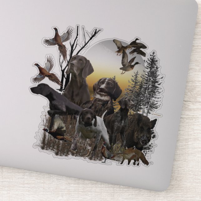 German Shorthaired Pointer   Sticker (Detail)
