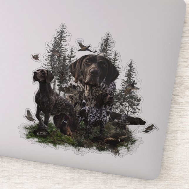 German Shorthaired Pointer    Sticker (Detail)