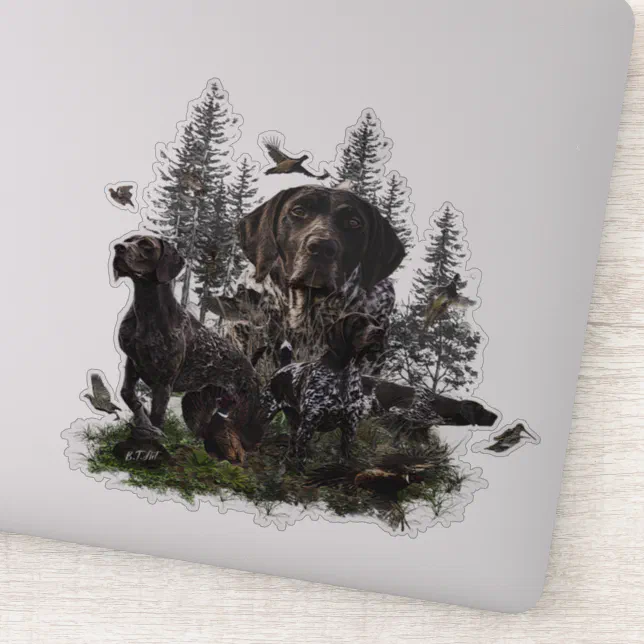 German Shorthaired Pointer Sticker | Zazzle
