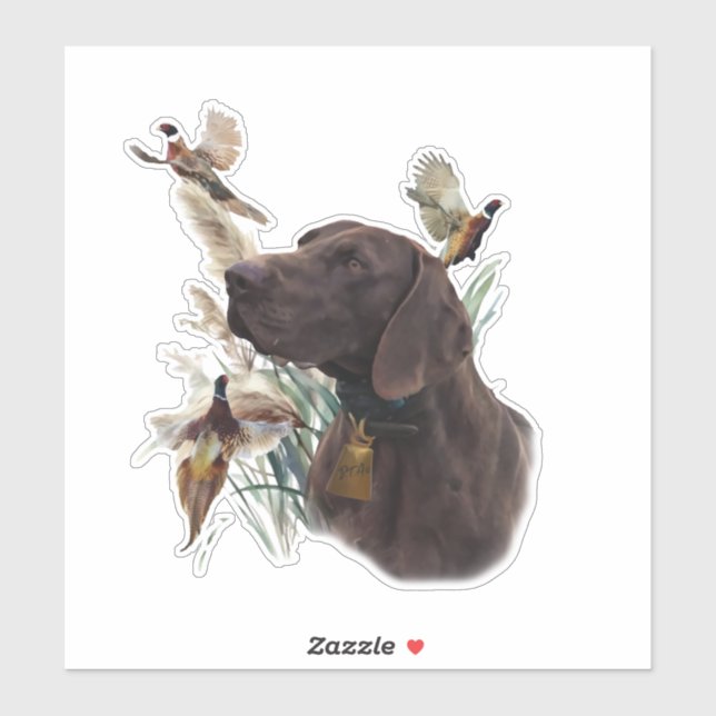 German shorthaired pointer  sticker (Sheet)
