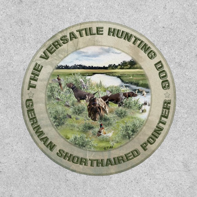 German Shorthaired pointer  sticker Patch (Front)