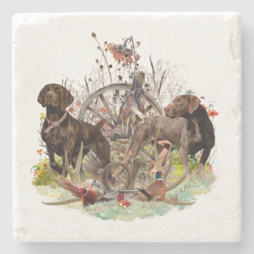 German Shorthaired Pointer    Stone Coaster