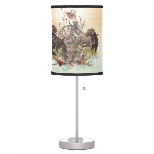 German Shorthaired Pointer   Table Lamp