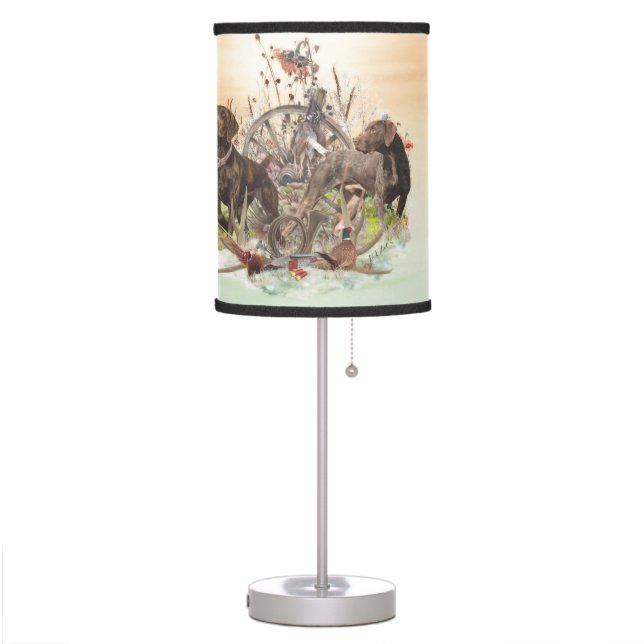 German Shorthaired Pointer   Table Lamp (Left)
