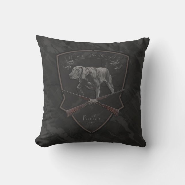 German Shorthaired Pointer  Tapestry Outdoor Pillow (Front)
